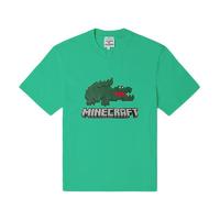 LACOSTE 拉科斯特 X MINECRAFT 男女款圆领短袖T恤 TH5038 绿色 M