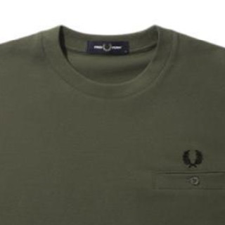 FRED PERRY 佛莱德·派瑞 男士圆领短袖T恤 FPXTEM8531XMI 绿色 S