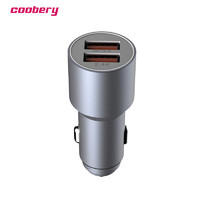 coobery 酷博睿 车载充电器双USB/2.1A输出只要34元