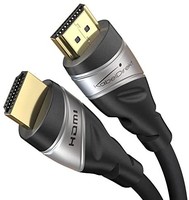 KabelDirekt - HDMI 2.1 电缆，超高速，认证 - 1m - 8K@60Hz，48G，新标准，测试完美品质，适合 PS5/Xbox