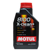 MOTUL 摩特 欧洲进口 摩特 MOTUL 全合成机油 8100 X-CLEAN+ C3 5W30 1L/桶