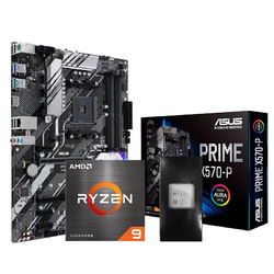 AMD 华硕PRIME X570-P 主板 + R9 5900X 盒装CPU 板U套装