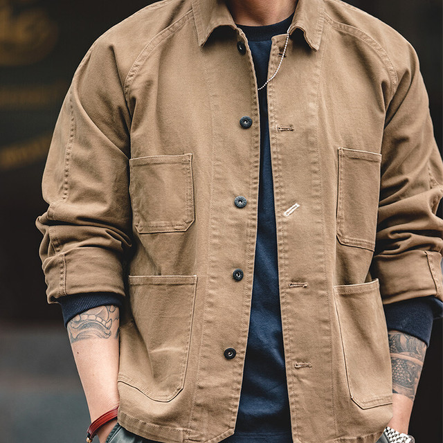 PLUS会员、移动端、京东百亿补贴：马登 美式复古重磅巴黎风男士夹克