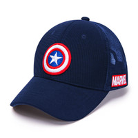 Disney 迪士尼 儿童网眼帽2022春夏新款美国队长防晒遮阳帽男童太阳帽鸭舌帽