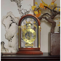 POLARIS 北極星 座鐘創意仿古臺鐘 實木歐式機械復古坐鐘 中式客廳奢華鐘表T303