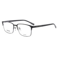 HUGO BOSS 眼镜框钛合金方框眼镜架0808+配明月1.60防蓝光镜片