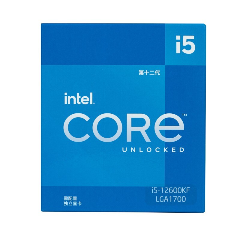 intel 英特尔 酷睿i5-12600KF CPU  4.9Ghz 10核16线程