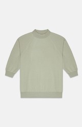 Women's Sea Foam 3/4 Mock Neck Sweatshirt