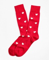 Brooks Brothers Heart Crew Socks