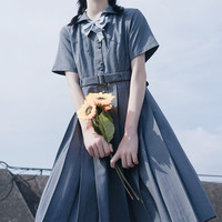 樱花家族 JK制服 昭本野矢 盛夏服连衣裙 深灰色