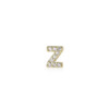 KXK K2204003 字母925银镀金耳钉 Z字母款 单只