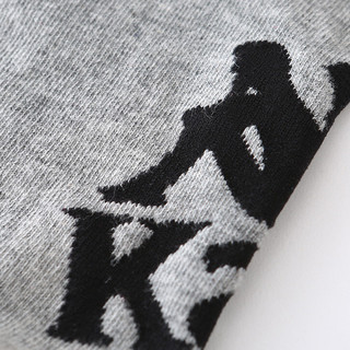 Kappa 卡帕 男子运动袜 KP8W10 黑色/灰色/白色 三双装