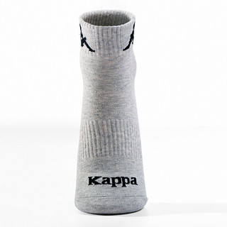 Kappa 卡帕 男子运动袜 KP8W11 深灰/黑色/浅灰 三双装