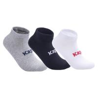 Kappa 卡帕 男子运动袜 KP8W11 黑色/白色/深灰 三双装