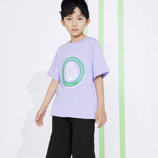 balabala 巴拉巴拉 潮流新生代系列 208222119116-70030 男童短袖套装 粉紫 170cm