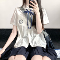 东京岁时记JK JK制服 樱时 刺绣纯色衬衫 白色短袖 现货