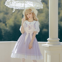 snbl 森女部落 Lolita洛丽塔 娃娃领衬衫+jsk连衣裙