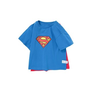 balabala 巴拉巴拉 201221117104-80711 儿童短袖T恤 正义联盟IP款 宝蓝 100cm