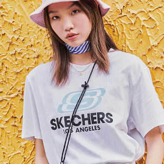 SKECHERS 斯凯奇 中性运动T恤 L122U199/0019 亮白色 XS