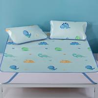 MERCURY Kids 水星儿童 恐龙乖乖 卡通抗菌印花冰丝凉席三件套 1.5m