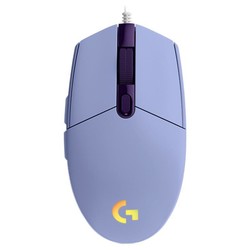 logitech 羅技 G102 二代 有線鼠標 8000DPI RGB 紫色