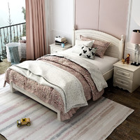 SUNHOO 双虎-全屋家具 现代简约儿童床单人床1.5米1.2米青少年卧室家具床13M5N