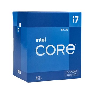 intel 英特尔 酷睿 i7-12700F CPU 2.1GHz 12核20线程