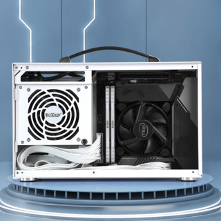 PCCOOLER 超频三 钒星FX500 铜牌（85%）半模组SFX电源 500W 白色