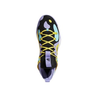 adidas 阿迪达斯 Harden Stepback 2 男子篮球鞋 GV7710 黄/黑/浅蓝/浅紫 44.5