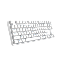Dareu 达尔优 DK100 87键 有线机械键盘 白色 达尔优黑轴 无光