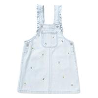 balabala 巴拉巴拉 208222111042-88101 女童背带裙 牛仔浅蓝 110cm