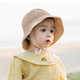儿童沙滩帽草帽 卡其色 帽围48cm (2岁以内)