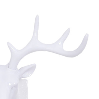 一馨 立体鹿头装饰架 冰川白 2个装