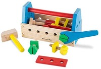 Melissa & Doug 过家家玩具套装 木制建筑工具包（24件）