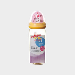 Pigeon 贝亲 经典自然实感系列 AA77 PPSU奶瓶 160ml 黄色 SS 0月+