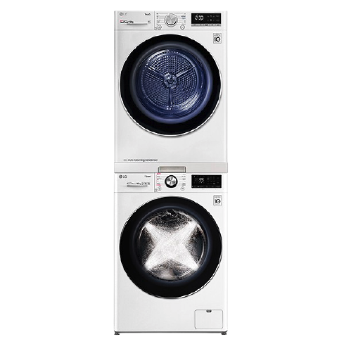 以旧换新：LG FCV13G4W+RH10V9AV4W 全变频热泵式洗烘套装 奢华白