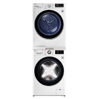 LG FCV13G4W+RH10V9AV4W 热泵式洗烘套装 奢华白