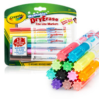 Crayola 绘儿乐 98-5912 12色易擦白板水彩笔