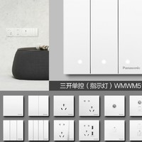 Panasonic 松下 悦宸86型 五孔单双控 开关插座