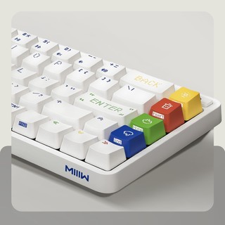 MIIIW 米物 ART Z680 68键 2.4G蓝牙 多模无线机械键盘 白色 佳达隆G黄Pro轴 RGB