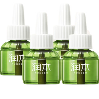 RUNBEN 润本 电热蚊香液 经典绿瓶款 45ml*4瓶