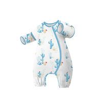 i-baby 10AA08226002P207P14 恒温抗菌纱布睡袋 春夏款 仙人掌灌丛 120码