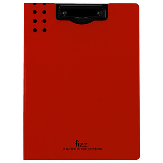 fizz 飞兹 A6381 A4竖式文件夹板 红色 单个装