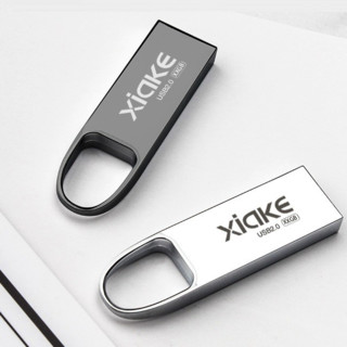 XIAKE 夏科 大圆孔 32G USB 2.0 U盘 银色 32G USB-A