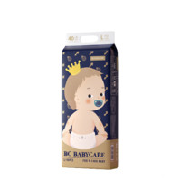 babycare bc babycare尿不湿超薄皇室狮子王国纸尿裤新生儿宝宝柔软亲肤 L-40片/包*4