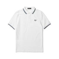 FRED PERRY 佛莱德·派瑞 男士短袖POLO衫 FPXPOCM3600XM 白色/蓝绿 M