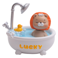 Xiaozhihua 笑之画 幸福肥宅浴摆件 小狮子款