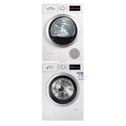 BOSCH 博世 WAP282602W+WTW875601W 热泵式洗烘套装 白色