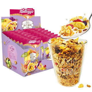 Kellogg's 家乐氏 谷兰诺拉 什锦水果谷物组合装 2口味 490g*2盒（草莓+黄桃）