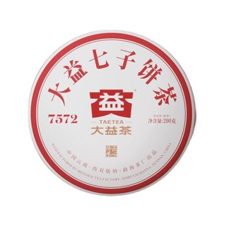 TAETEA 大益 7572 七子饼茶 普洱茶 200g